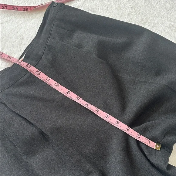 Vtg Talbots Wool Blend High Waist Pleated Trousers 30” Gray Dark Academia USA - Picture 8 of 11